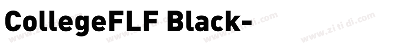 CollegeFLF Black字体转换